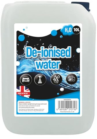 10L Multipurpose Pure Deionised Mineral Free Water Ideal For Steam Irons & Batteries