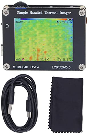 ZAICOLER Tragbare Infrarot Wärmebildkamera,2 Zoll LCD Bildschirm 320 * 240,Messbereich -40℃ Bis 300℃,4H Akkus,USB C Ladung,Speichert 100 Bilder,Für Temperaturmessung