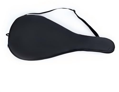 SSZYace Borsa per racchetta da tennis a scomparto singolo, senza logo, custodia protettiva con imbottitura in schiuma, custodia protettiva antiurto per una racchetta da tennis