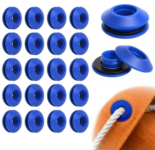 20Pcs Oeillets pour Bache Tissus Piscine Tentes Voiles Rideau