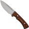 ELECTROPOLIS Cuchillo Enterizo de Caza Muela Rhino RHINO-9CO, cachas de Madera de Cocobolo, tamaño Total 20 cm, Peso 175 Gramos + Tarjeta Multiusos de Regalo