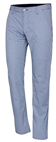 BP 1735-930-19-60n Chinos für Männer, Stretch-Stoff, 215,00 g/m² Stoffmischung mit Stretch, blau-weißes Karomuster, 60n