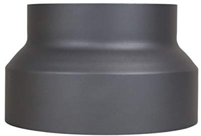 LANZZAS Reducción del tubo de humo de 250 mm a 200 mm de diámetro – Color: gris fundido, extensión de tubo de horno
