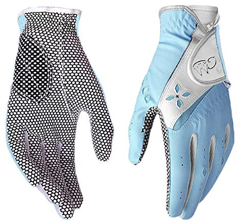 PGM Damen Golfhandschuhe - Verbessertes Griffsystem - Bequeme Luftdurchlässige Handschuhe - Blau - M