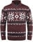 !Solid SDNorwin Herren Strickpullover Troyer Grobstrick Pullover mit Stehkragen Regular fit, Größe:XL, Farbe:Wine Red Melange (8985)