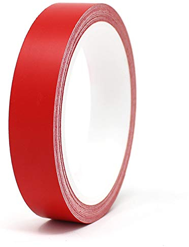 Finest Folia 10 Meter (0,79€/Meter) Matt Zierstreifen Auto Motorrad Boot Modellbau Basteln DIY Deko Dekorstreifen Seitenstreifen Klebestreife (Rot Matt, 10mm Breite)