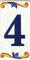Numero civico esterno. Numeri civici esterni. Numero civico esterno moderno. Numero civico esterno ceramica. Nomi, indirizzi e segnaletica. Design “Craquelé” (Numero Quattro 4)