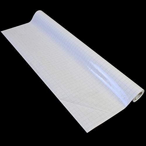 Bright Ideas Rollo de film transparente de 500 mm x 5 m, autoadhesivo, con rejilla de corte, BI9013