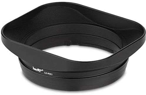 Haoge Quadratische Metall-Gegenlichtblende für Sony RX1 RX1R RX1RII und FE 35 mm F2.8 55 mm/F1.8 ZA Objektivbajonettschirm LH-RX1