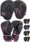 AQF Gants de boxe et coussinets – Ensemble de boxe pour adultes et enfants pour kickboxing et MMA, Muay Thai – Gants de boxe incurvés pour entraînement aux arts martiaux (rose, 226,8 g)