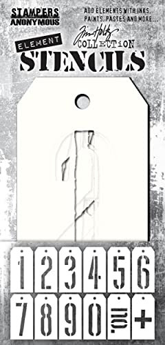 Mechanical Element Stencils for Card Making, Scrapbooking and Mixed Media