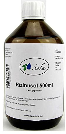 Sala Rizinusöl kaltgepresst Ph. Eur. (500 ml Glasflasche)