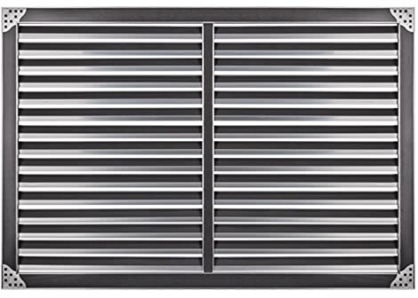 Aluminum Grill Plate Privacy Enclosure, Household Commercial Improvement Vent Cover, Heater Heating Cover Radiator Covers, Air Return Grill Venting Panel Guard Screen