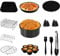 Accesorios Freidora Sin Aceite 5.5L, Yidaxing Accesorios Freidora de Aire 5,5L litro XXL Utensilios Molde Air Fryer Accessories para Soporte de acero inoxidable, Rejilla multiusos, Molde de huevos