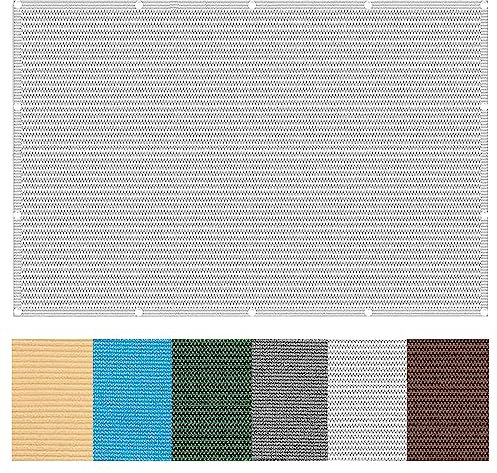 Toldo Vela de Sombra 2.5x2.5m Resistente A La Intemperie Y Ventilado Vela De Sombra A Prueba De Viento con Ojales para Exteriores, Pergola, Blanco