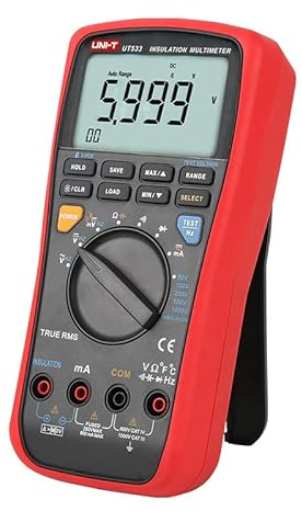 UNI-T Uni-trend Ground resistance meter UT533 True RMS Insulation Resistance Tester Digital Multimeter Auto Range AC DC ohm Megohmmeter Voltmeter Capacitance Test