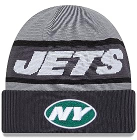 New Era New York Jets NFL 2023 Sideline Tech Knit CW Gray Beanie - One-Size