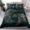Odin Krähe Bettwäsche 135x200cm Wikinger Mythos Odin Krähe Kompass Kinder Bettbezug Set 3 Teilig Microfaser 3D Motiv Luxus Modern Bettdeckenbezug Mit Reißverschluss und 2 Kissenbezüge 80x80cm