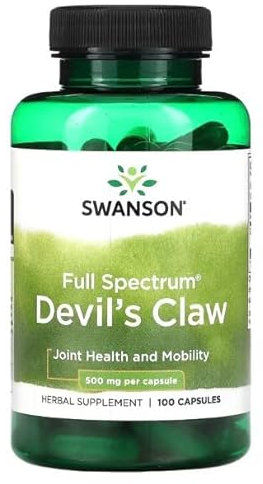 Swanson Garra del Diablo 500mg - Alivio Natural para Dolor Articular y Antiinflamatorio - 100 Cápsulas de Alta Potencia