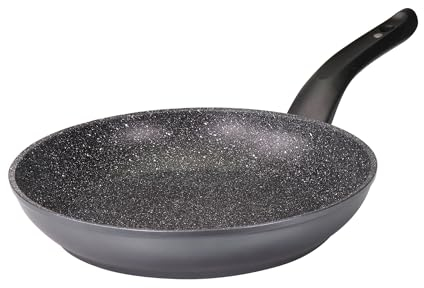 STONELINE Made in Germany Bratpfanne 24cm mit Magnet-Griff, antihaft beschichtete Pfanne mit echten Steinpartikeln, alle Herdarten inkl. Induktion, Fett oder Öl freies Braten
