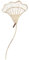 Rivièra Maison - Poppy Blatt in N01 - Natur, P36 - Rattan, 75x32,5 cm