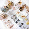 4 Rollen Washi Tape Sticker Set，Mädchen Aesthetic Scrapbook Stickers PET Tapes Transparente Aufkleber für Bullet Journal Accessories, Journaling Accessories etc Fotoalbum DIY(Girl's Sticker 1)