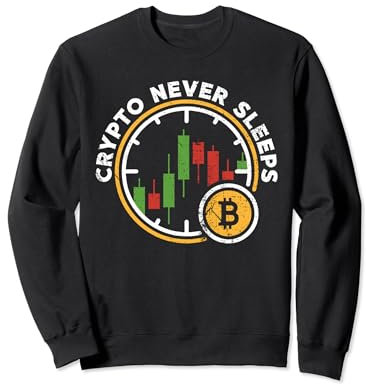 Krypto schläft nie - Cryptocurrency Trading Trader Sweatshirt