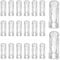 PATIKIL Blind Pull Cord Knobs, 20Pcs Plastic Window Blind Cord Knobs Drops Pull End for Curtain Crafts Drawstring Tassels Window Decor Roman Shade Pull Cords, Clear