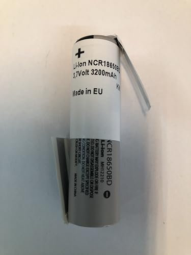 Batteria agli ioni di litio 18650 3,7 V 3200 mAh, con linguette a saldare a Z