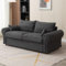 Panana 2/3 Seater Fabric Sofa with Under Storage - Dark Grey Linen, 3 Seater