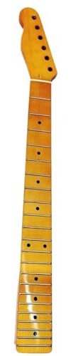 66,3 cm gewellter Gitarrenhals aus Ahorn-Finish, Rückhand TL E-Gitarre, Hals-Ersatz, Gelb, 22 Bünde