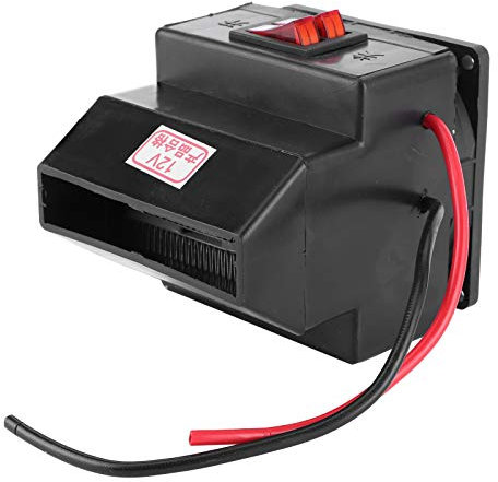VOBOR Autoheizung, Autoheizung Heizung Auto Defroster Defogger Demister Schwarzer Luftwärmer 12V 260W