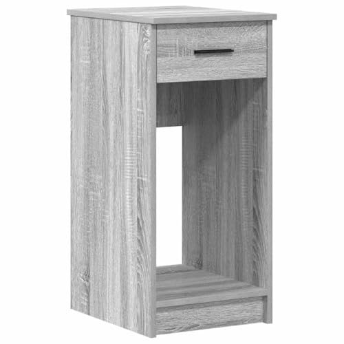 vidaXL Computerschrank mit Schublade Grau Sonoma 35x45x77 cm, PC-Schrank, CPU-Ständer, PC-Ständer, Büroschrank, CPU-Halter, Computer-Tower-Ständer