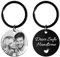 Rainsar Porte-clés Personnalisé, Porte Clef Personnalisable Gravé Texte et Image Recto Verso, Souvenir pour Anniversaires, Fête des pères, Noël, Saint-Valentin, Rond