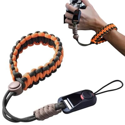 TPZORJX tracolla macchina fotografica,tracolla fotocamera,Cinghia Macchina da Polso per Fotografica a Sgancio Rapid Laccio da Polso per Fotocamera in Corda di Paracord per DSLR/SLR