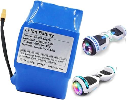 36V 4400mah 6000mah Batterie Ebike pour 500W Moteur Scooter Vélo Electrique Batterie Lithium-ION Hoverboard Batterie Vélo Electrique avec Chargeu 36V 6000mAh,XT60