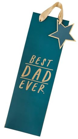 Best Dad Ever Gift Bottle Bag, Father's Day Bag for Gifts, Birthday Gift Bag for Dad