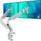 EleTab Monitor Halterung 2 Monitore für 17-32 Zoll Bildschirm, Ergonomischer Monitor HalterungHöhenverstellbar Monitorhalterung, Bildschirmhalterung 2 Monitore, Hält 8 kg mit