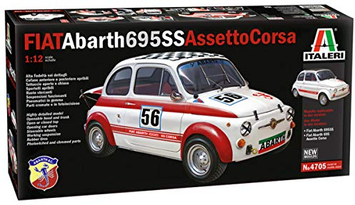 Italeri 4705S FIAT 4705-1:12 Abarth 695 SS/Assetto Corsa, Modellbau, Bausatz, Standmodellbau, unlackiert