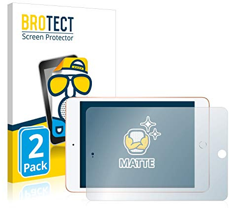 BROTECT Schutzfolie für Apple iPad Mini 5 2019 | (im Querformat, 5. Gen.) 2 Stück Entspiegelnder Displayschutz Made in Germany Matte Folie Anti-Reflex Einfache Montage