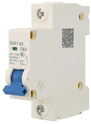 1 Pole 230V AC Interruttore automatico miniatura DZ47-63 Interruttore automatico 32A 4.5KA 63A