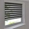 Easy-Shadow - Doppelrollo 140 x 160 cm anthrazit Klemmfix ohne Bohren Vario Seitenzug Duorollo Zebrarollo für Fenster und Türen