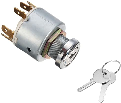 Universal Zündschloss 2 Schlüssel 4 Kontakte Auto Bus LKW Boot Traktor Quad/ATV