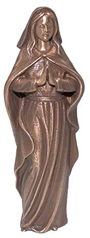Kunst-Art-Köhl Bronzefigur Madonna 65320/20 aus Bronze. Grabschmuck aus Bronze, Skulptur