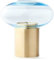 Applicata - MUSH - Hurricane - Windlicht/Teelichthalter - Glas/Messing - Blue - (HxD) 11 x 10cm - Gr. M