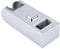 Barre de glissière de douche Pommeau de rail de douche réglable en hauteur carré Chrome plaqué 30 * 15