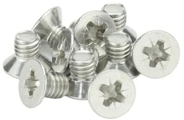 M4 (4mm x 8mm Inc Head) Pozi Countersunk Machine Screws - A2 Grade Stainless Steel (Pack of 20)