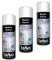 MadeInNature - Lote de 3 botes de pintura en spray para altas temperaturas o radiadores, 400 ml, color blanco satinado