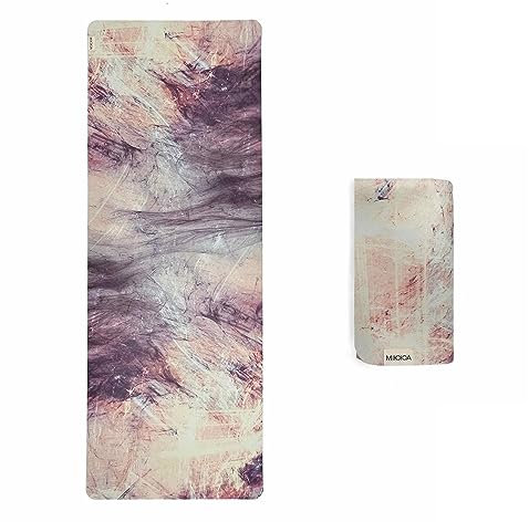 Mikkoa Reise-Yogamatte, 1,5 mm, faltbar, leicht, kompakt, waschbar, umweltfreundlich