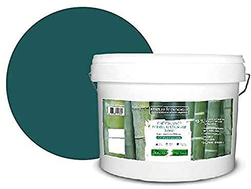 BOX DECO COULEURS Pintura natural ecológica interior exterior aspecto mate Natura – 10L /130m² [Clase energética A+], verde Jade